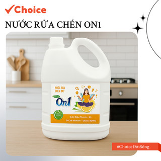   Choice  Nước Rửa Chén On1 FM2-0552-46 Cao Cấp Siêu Mềm Da Tay 3.5Kg 