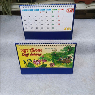 Lịch Để Bàn  2026chữ M (Có Lịch Âm) theo chủ đề -lịch để bàn khổ 24*16cm (tn) (vpp thinhphat)