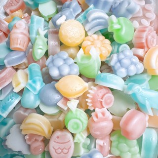   50 viên  Kẹo Sáp Trái Cây 2 - 4cm Nhiều Vị Hình Kẹo Sáp Ong Nhân Siro Chảy tươi ngon 