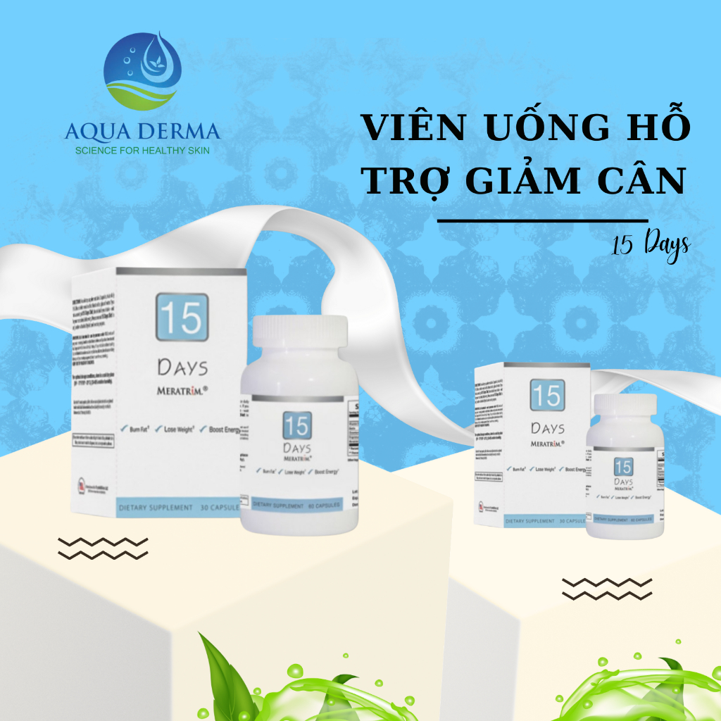 Viên uống giảm cân an toàn 15 Days Meratrim 60 viên hỗ trợ giảm béo từ thảo dược thiên nhiên | Nhập 