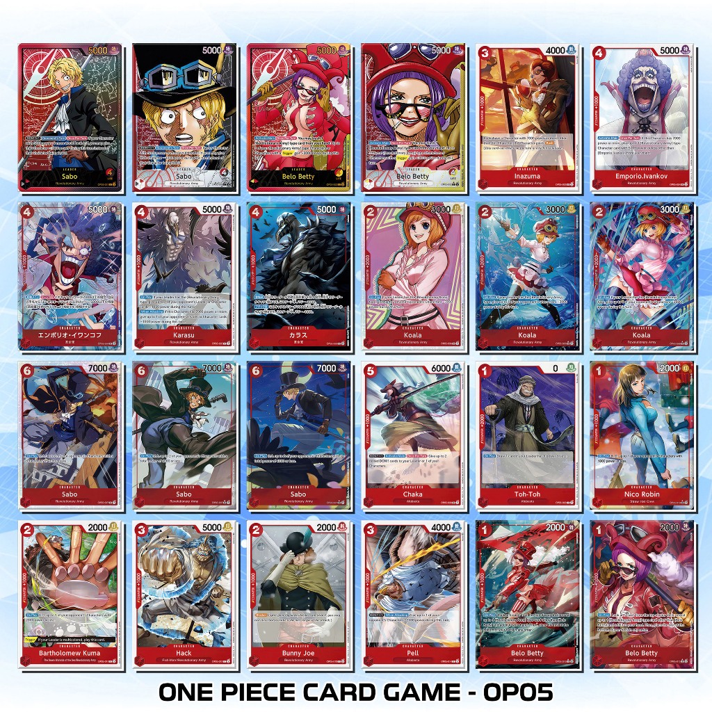 [Độc Quyền Phản Quang 7 Màu] Thẻ Bài One Piece Card Game - Phần OP05 - Khổ 6.3 cm x 9 cm