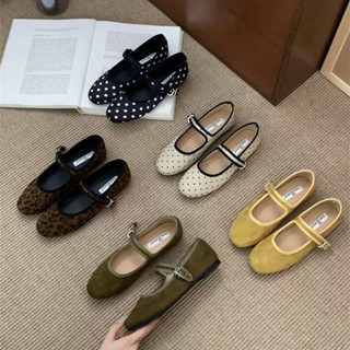 ( HÀNG SẴN ) Ballet flat búp bê quai cài da lộn OKLEIBO bst thu đông 2025 mã B924