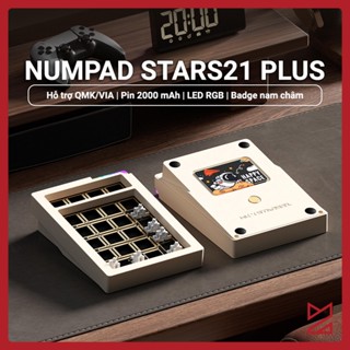 Numpad Stars21 Plus - Numpad bàn phím cơ nhôm 3 mode, LED viền cực đẹp
