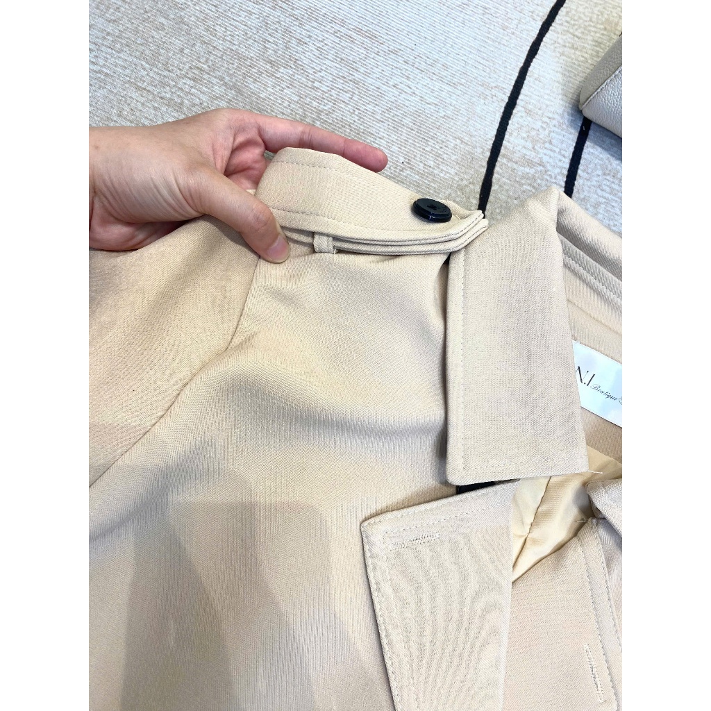 (A.02 Hàng Sẵn Loại 1): Áo Khoác Mangto Cổ Vest Có Đệm Vai 2 Hàng Cúc Dáng Ngắn 3 Màu - Ảnh Thật Lollaye | BigBuy360 - bigbuy360.vn