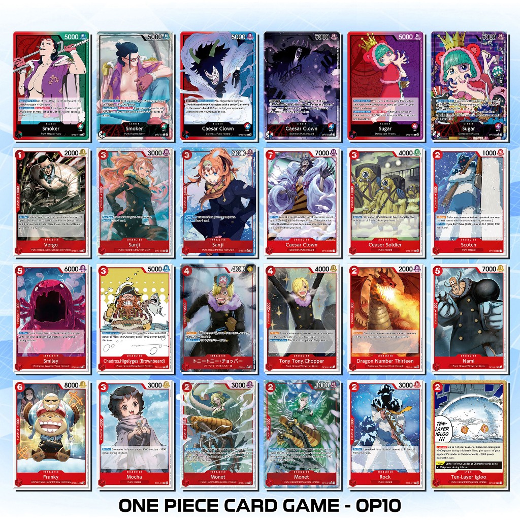 [Độc Quyền Phản Quang 7 Màu] Thẻ Bài One Piece Card Game - Phần OP10 - Khổ 6.3 cm x 9 cm