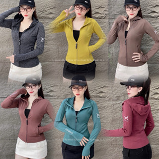 [Hỏa tốc][36-70kg] Áo Khoác Thể Thao Nữ Form Lỡ Ôm Body Vải Thun Dệt Kim Quảng Châu [DK-TA]. Áo Khoác Nữ Tập Gym, Yoga