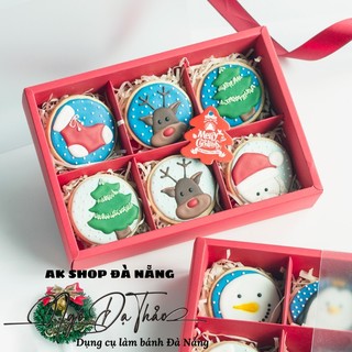 AKSHOPDANANG 2122.030 - Sét 10 bộ hộp giấy đựng bánh GƯƠNG KRAF 6 ngăn