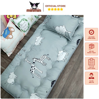 Đệm ngủ Topper cho bé mang đi học nhiều họa tiết đáng yêu, Bộ gối nệm ngủ trẻ em gấp gọn tiện lợi kích thước 80x140cm