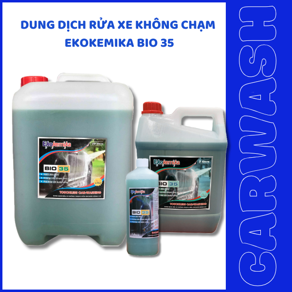 NƯỚC RỬA XE KHÔNG CHẠM EKOKEMIKA BIO 35 (1 LÍT), DUNG DỊCH VỆ SINH KHOANG MÁY