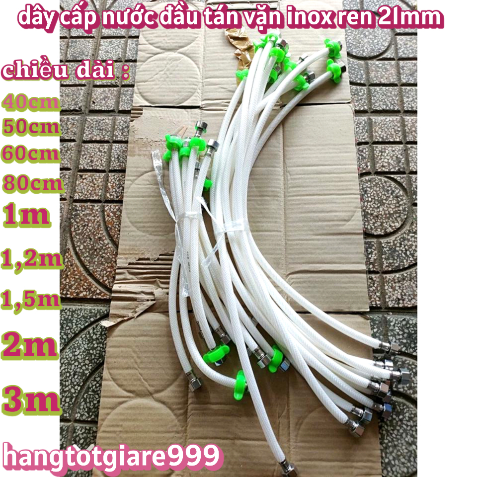 Dây cấp nước 40cm,50cm,60cm,80cm,1m,1.5m,2m,3m(inox 201 và inox 304)