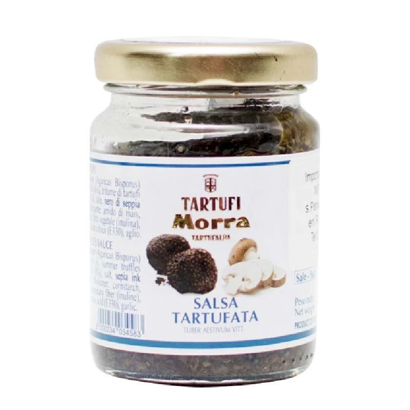 [ Date 12/2028] Sốt Nấm Truffle Morra Cao Cấp Truffle 8% Tartufi Morra – Salsa Tartufata 80 Gram / 2