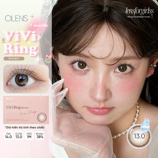   OLENS  LENS 1 THÁNG | Kính áp tròng VIVIRING BROWN chính hãng OLENS KOREA | LENSFORGIRLSS 