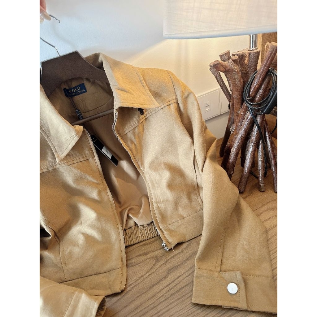 (HÀNG QC L1) Áo khoác nâu tây polo ORCHID.SHOP