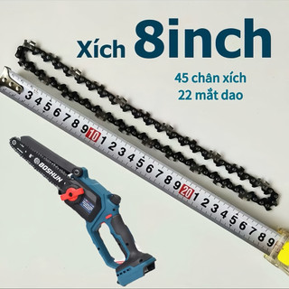  Lưỡi Xích 8 inch gắn cưa Pin mini - Bước 1 4 SAW Chain dành  cháy Công Việc Cắt Cây Gỗ HTC MKT 