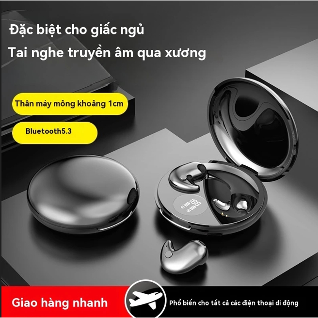 Y29 Tai nghe không dây ngủ vô hình TWS Bluetooth 5.3 Tai nghe ẩn Tai nghe thể thao chống nước IPX5