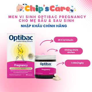    Nhập khẩu  - Mẫu mới - Men vi sinh Optibac Pregnancy cho phụ nữ mang thai và sau sinh 