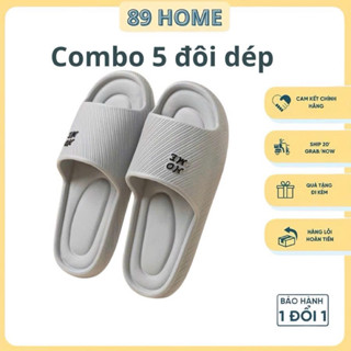    FREESHIP   Combo 5 đôi dép đi trong nhà văn phòng khách sạn dép EVA nam nữ siêu nhẹ 