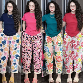 Set Bộ Áo Tăm Lạnh Quần Đũi Mây Viền Ren Baggy - HN CLOSET