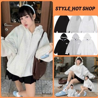 Áo Khoác Nỉ Hoodie Zip COTTON Form Boxy Thêu NQ30 FLORET Form Rộng Nam Nữ Unisex