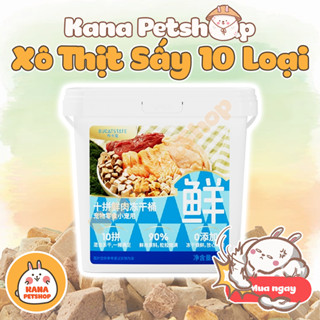 Xô Thịt Bucatstate 10 Loại Thịt Cao Cấp Đông khô Hamster 🐹FREESHIP🐹 Thức Ăn Dinh Dưỡng Cho Hamster 