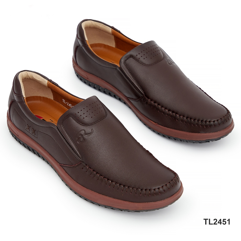 Giày Lười Nam Da Bò Fujiwa'Style -TL2451. Lót Giày Rất Êm Chân. Size 38, 39, 40, 41, 42, 43.