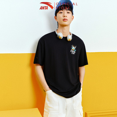 ANTA Nam nữ Skateboard Culture Áo thun Thời Trang Áo Phông Unisex Life Style form rộng rãi 1525B1156