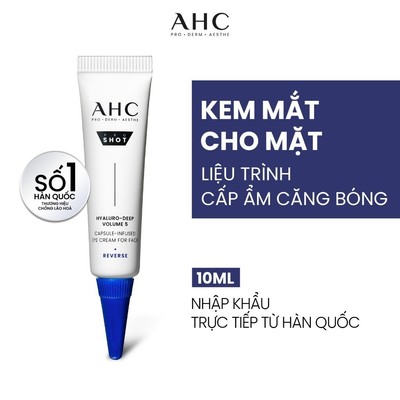 [HB GIFT 1] Kem mắt 10ml cho mặt cấp ẩm sâu căng bóng AHC PROSHOT HYALURO-DEEP VOLUME 5 10ML