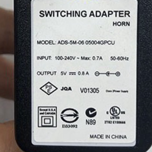 Adapter nguồn 5V 0.8A cho máy chấm công