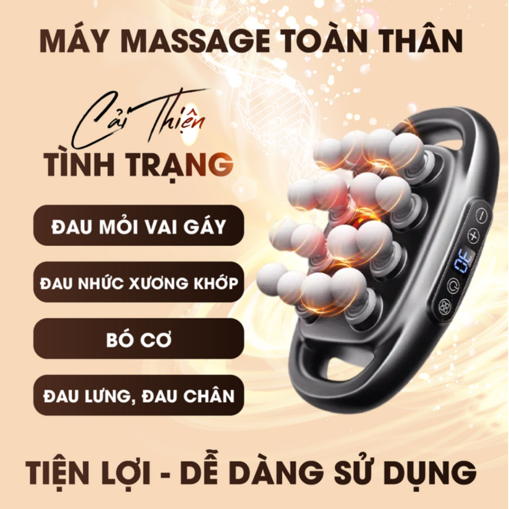 Máy massage cầm tay, máy mát xa 16 đầu  massage toàn thân , CỔ VAI GÁY giúp giảm nhức mỏi cơ BH 12TH | BigBuy360 - bigbuy360.vn