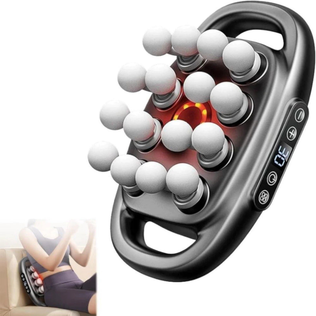 Máy massage cầm tay, máy mát xa 16 đầu  massage toàn thân , CỔ VAI GÁY giúp giảm nhức mỏi cơ BH 12TH | BigBuy360 - bigbuy360.vn