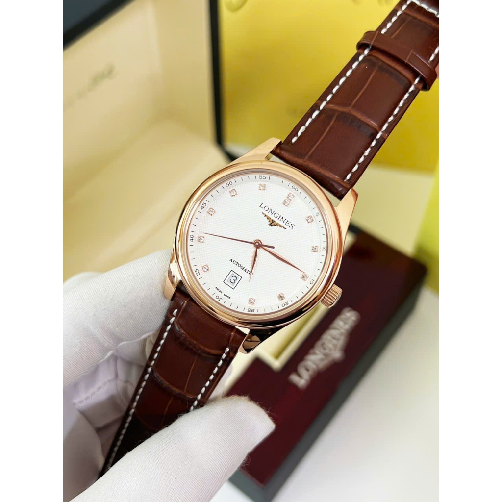 [Fullbox] Đồng Hồ Longines cơ nhật Size 40mm Mặt saphier chống xước