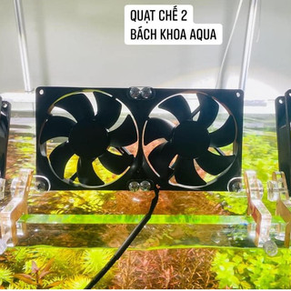Quạt chế 2 - 3 - 4 cánh làm mát hồ thủy sinh - Kèm chân mica gác thành bể