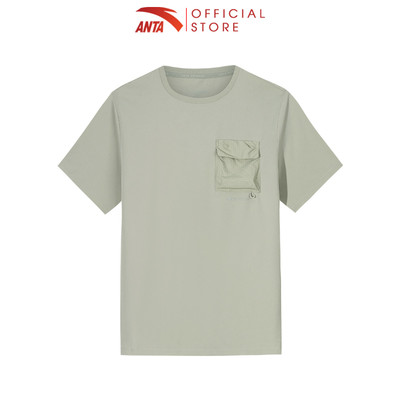 ANTA Nam Outdoor Camping Áo thun T-shirt form rộng rãi 1525B6107