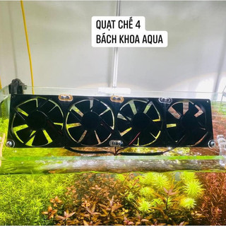 Quạt chế 2 - 3 - 4 cánh làm mát hồ thủy sinh - Kèm chân mica gác thành bể
