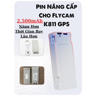 Phụ KIện Flycam Pin Cho Flycam K811 Max GPS, Dung Lượng Lớn 2500mAh