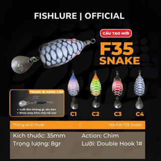  Mồi Lure Nhái Hơi F35 SNAKE | 3,5cm - 8g 