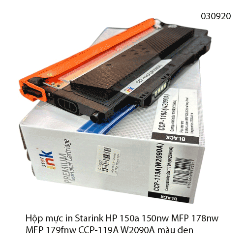 Hộp mực in Starink HP W2090A 119A màu đen – Black (K) dùng cho máy HP 150a 150nw MFP 178nw 179fnw – 