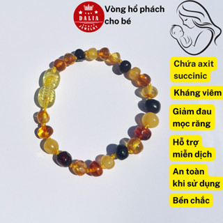  Vòng hổ phách cho bé DaLiA Jewelry lắc tay trẻ sơ sinh vòng tay vòng chân cho bé trai bé gái mã Vòng hổ phách 