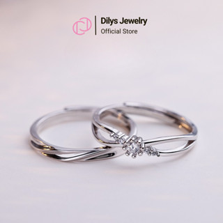 [Set Quà] Bộ Nhẫn Đôi Nam Nữ Titanium Không Gỉ Thiết Kế Đính Đá Cao Cấp Có Thể Điều Chỉnh Vừa Size Tay - NH10