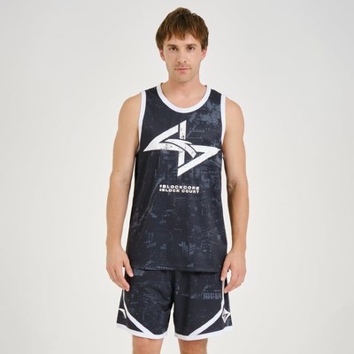 ANTA Nam Shock The Game Bộ thi đấu bóng rổ Set Ba lỗ Thể Thao Basketball Game Set 1524C1201