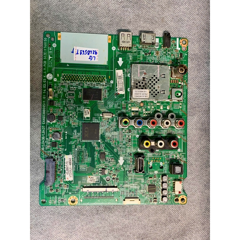 Bo main boar mạch tivi tv LG 42LB561T 42LB551T nguồn. xử lý chung khiển chính chủ, tcon, loa, mắt nh
