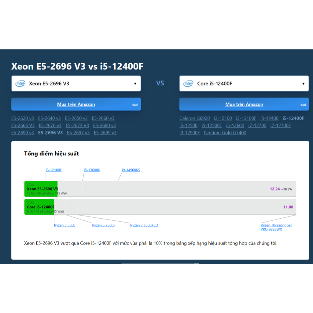 Bộ Máy Tính Xeon 2696V3 18 Nhân 36 Luồng Chơi game , giả lập , render đa tác đụng , bảo hành dài | BigBuy360 - bigbuy360.vn