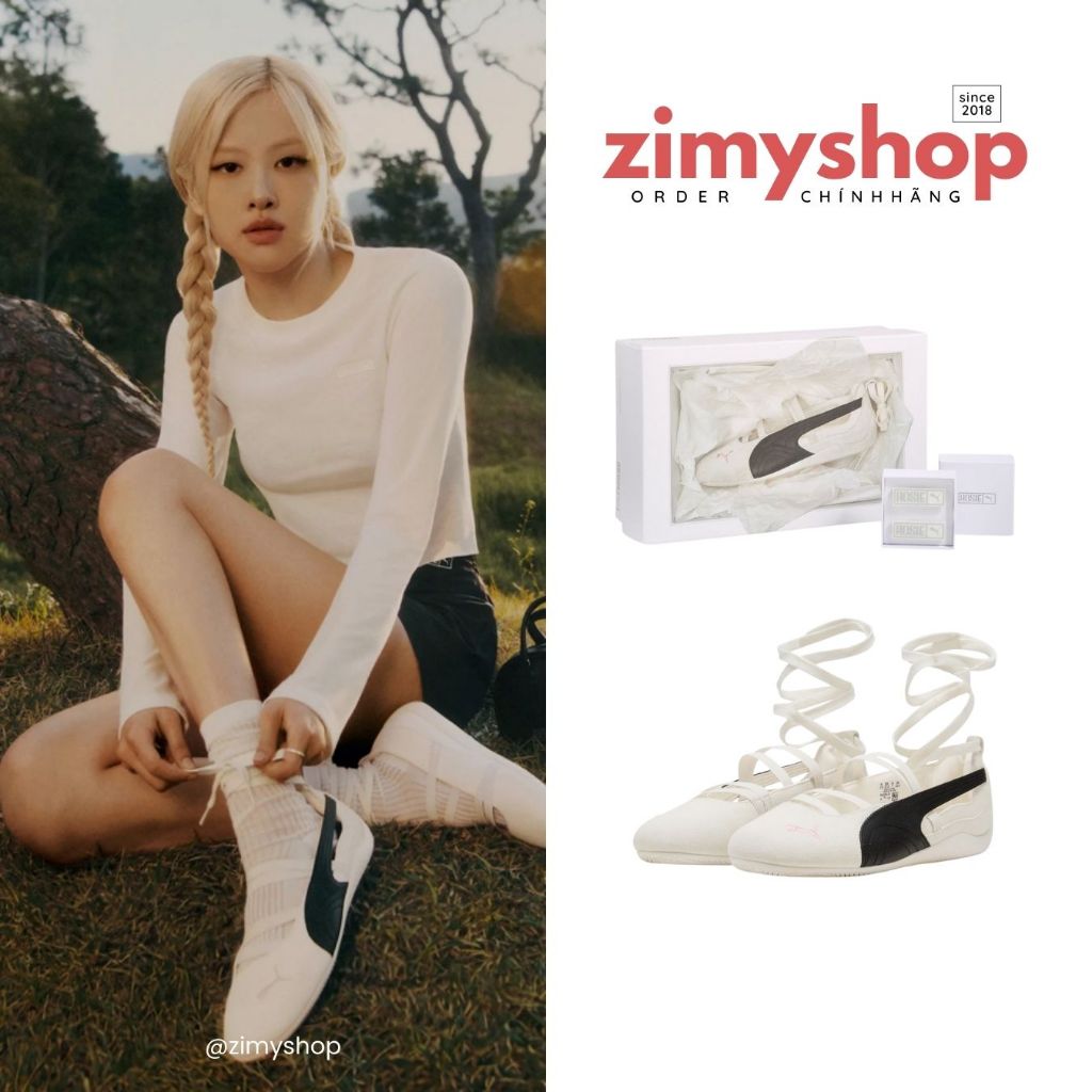 CHÍNH HÃNG GIÀY DA LỘN SPEEDCAT BALLET SUEDE X ROSÉ l ORDER HÀN QUỐC