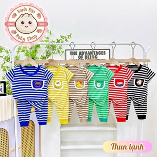 [Mẫu Mới + Freeship] Bộ Dài Tay Bé Trai Bé Gái Thun Lạnh Họa Tiết NOEL Cute Cho Bé  6-16Kg Dưới 3 Tuổi