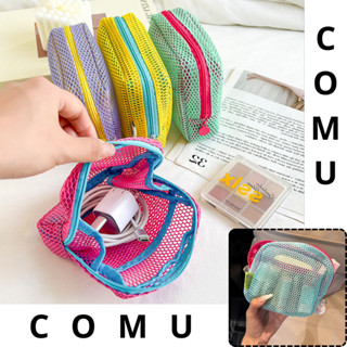 Túi Lưới Mini Đựng Mỹ Phẩm Túi Mini Du Lịch Nhỏ Gọn Cầm Tay Nhiều Màu Kèm Móc Khóa Phong Cách Hàn Quốc