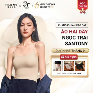  Áo hai dây ngọc trai SANTONY không đường may hương hoa sơn trà kháng khuẩn 10A 5602 