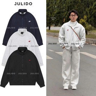 Áo khoác nam lông cáo chất liệu nỉ lót nhung cao cấp thêu JULIDO