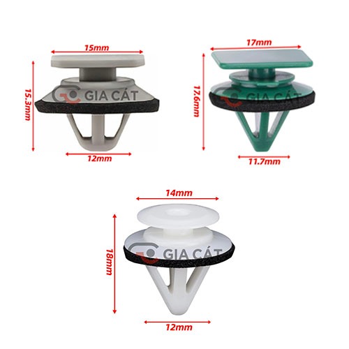 50 chiếc Chốt nhựa đa dụng gắn ốp viền ô tô Mazda