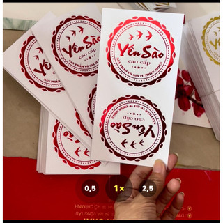 Sét 30/50 TEM DÁN HỘP YẾN SÀO EK CAO CẤP