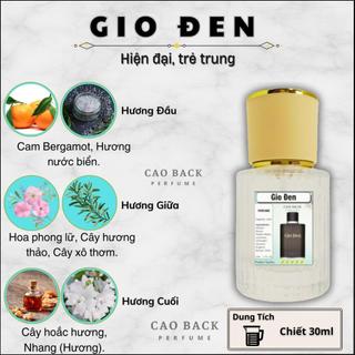 Nước hoa nam Giò Đen Profumo. mùi hương nhẹ nhàng phong cách 1 chàng trai hiền hòa